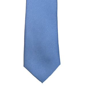 Dusty Blue  Solid Satin 100% Microfiber Necktie. Matching Pocket sold separately.
