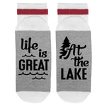Load image into Gallery viewer, Life is Great at the Lake Lumberjack Socks 
