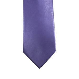 Lilac Solid Satin 100% Microfiber Necktie.  Matching Pocket sold separately.