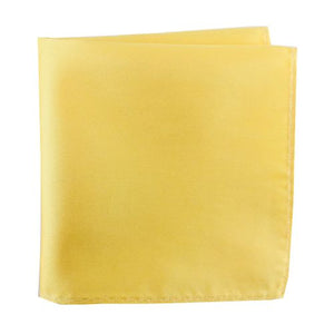 Yellow 100% Microfiber Pocket Square. Matching Tie or Bow Tie  is available. 
