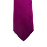 Load image into Gallery viewer, Magenta Solid Satin 100% Microfiber Necktie.  Matching Pocket sold separately.
