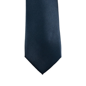 Charcoal Solid Satin 100% Microfiber Necktie. Matching Pocket sold separately.l