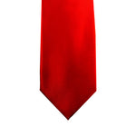 Charger l&#39;image dans la galerie, Light Red Solid Satin 100% Microfiber Necktie.  Matching Pocket sold separately.
