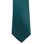 Load image into Gallery viewer, Dark Emerald. Solid Satin 100% Microfiber Necktie.  Matching Pocket sold separately.
