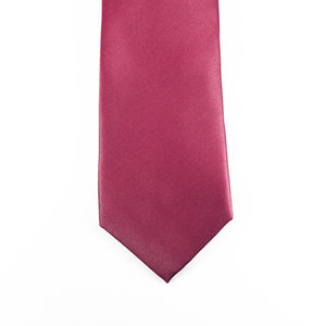 Dark Rose Solid Satin 100% Microfiber Necktie.  Matching Pocket sold separately.
