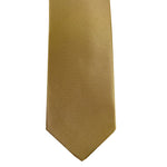 Charger l&#39;image dans la galerie, Light Gold Solid Satin 100% Microfiber Necktie.  Matching Pocket sold separately.
