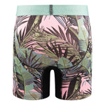 Load image into Gallery viewer, Devon and Lang Journey Boxer Brief Tropic Pattern back hanging tab
