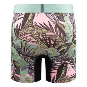 Devon and Lang Journey Boxer Brief Tropic Pattern back hanging tab