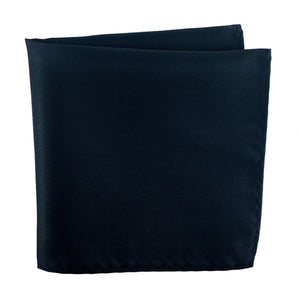 Black 100% Microfiber Pocket Square. Matching Tie or Bow Tie is available.