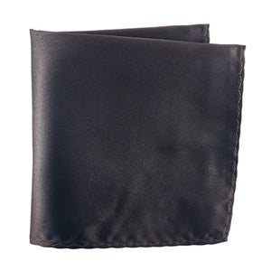 Brown 100% Microfiber Pocket Square. Matching Tie or Bow Tie is available.