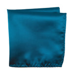 Load image into Gallery viewer, Teal 100% Microfiber Pocket Square. Matching Tie or Bow Tie  is available. 
