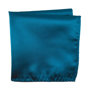 Teal 100% Microfiber Pocket Square. Matching Tie or Bow Tie  is available. 