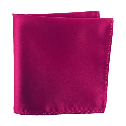 Fuchsia 100% Microfiber Pocket Square. Matching Tie or Bow Tie is available.