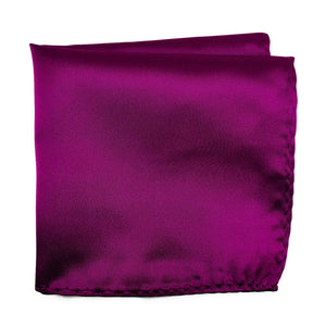 Magenta 100% Microfiber Pocket Square. Matching Tie or Bow Tie is available.