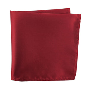Red 100% Microfiber Pocket Square. Matching Tie or Bow Tie  is available. 