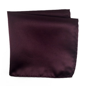 Wine 100% Microfiber Pocket Square. Matching Tie or Bow Tie  is available. 