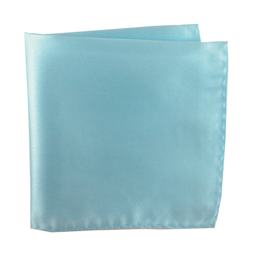 Aqua 100% Microfiber Pocket Square. Matching Tie or Bow Tie  is available. 