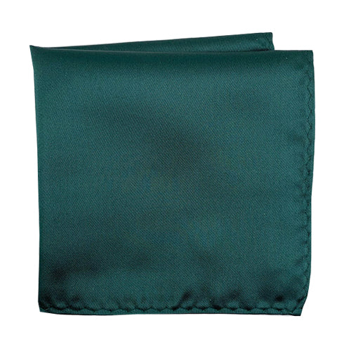 Dark  Emerald 100% Microfiber Pocket Square. Matching Tie or Bow Tie is available.