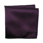 Load image into Gallery viewer, Plum 100% Microfiber Pocket Square. Matching Tie or Bow Tie  is available. 
