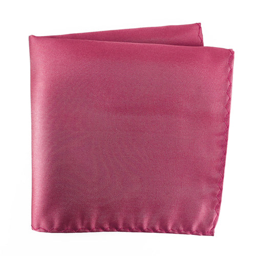 Dark Rose 100% Microfiber Pocket Square. Matching Tie or Bow Tie is available.