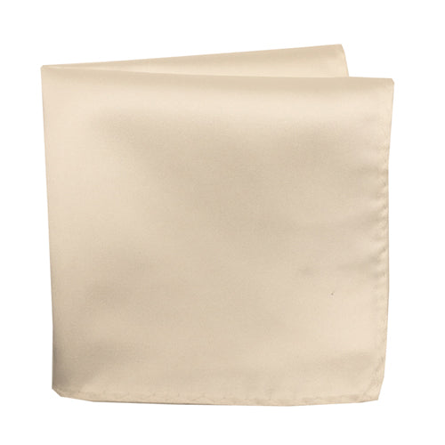 Ivory 100% Microfiber Pocket Square. Matching Tie or Bow Tie is available.