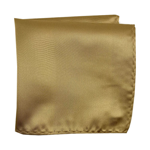 Light Gold 100% Microfiber Pocket Square. Matching Tie or Bow Tie is available.