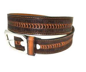 Tan/Brown Designer Belt