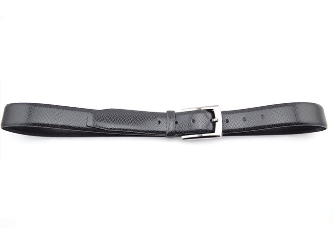 Reversible Genuine Leather Snake Skin Print Belt