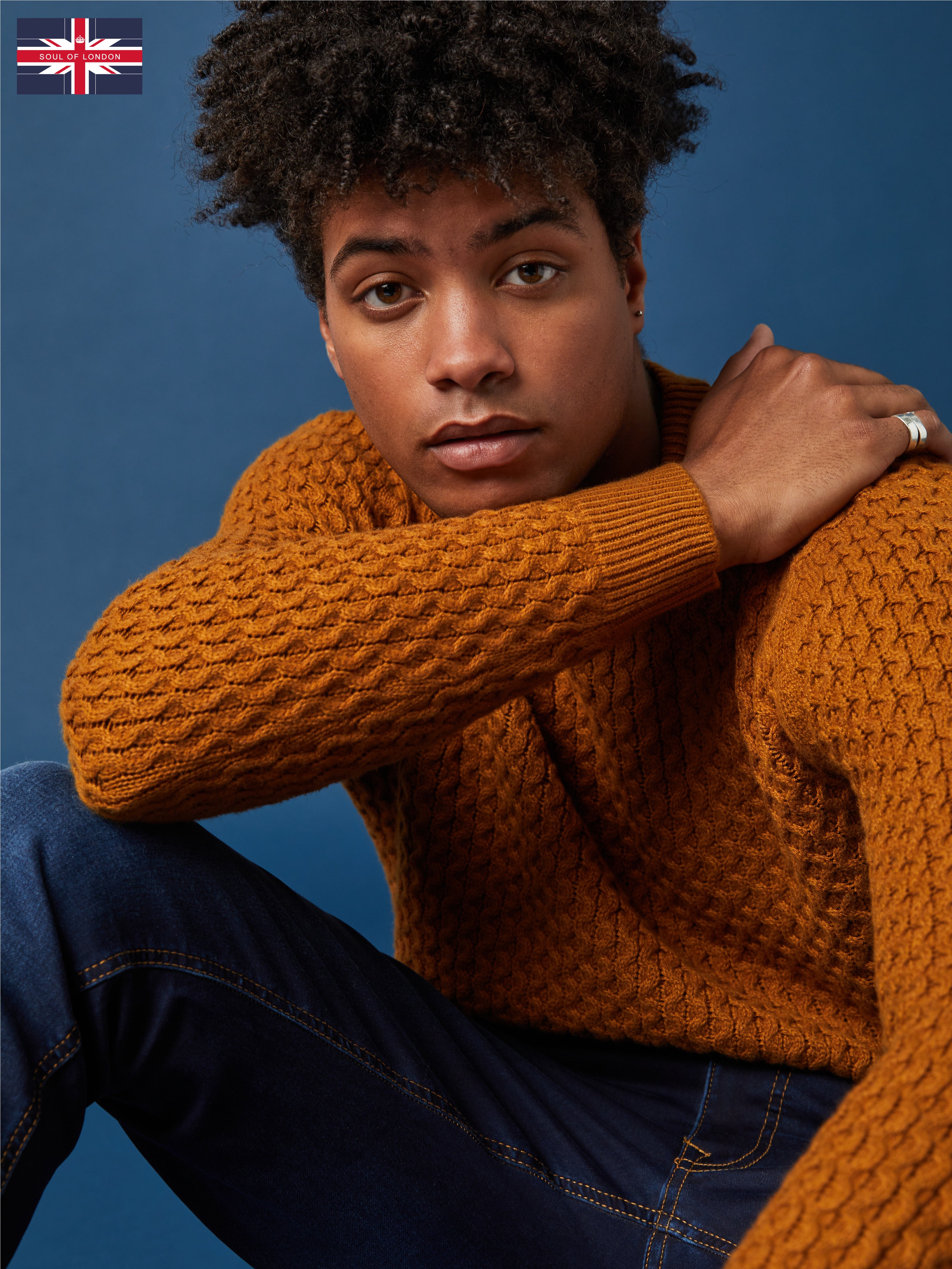 Modern and sophisticated, this soft 100% Organic Cotton crew neck sweater has a textured knit pattern to add some interest to this cold weather wardrobe staple.  Available in Black, Light Grey and Mustard 