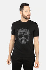 Load image into Gallery viewer, Stretch Crewneck Skull Graphic T-Shirt
