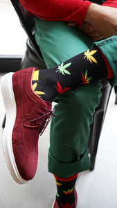 Men's Colorful Weed Socks