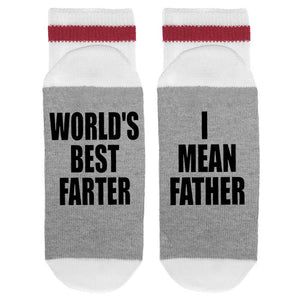 World's Best Farter I mean Father Lumberjack Socks 